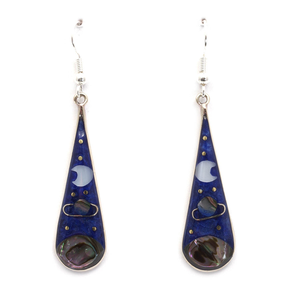 Stellar Large Teardrop Earrings-Earrings-Siesta Crafts