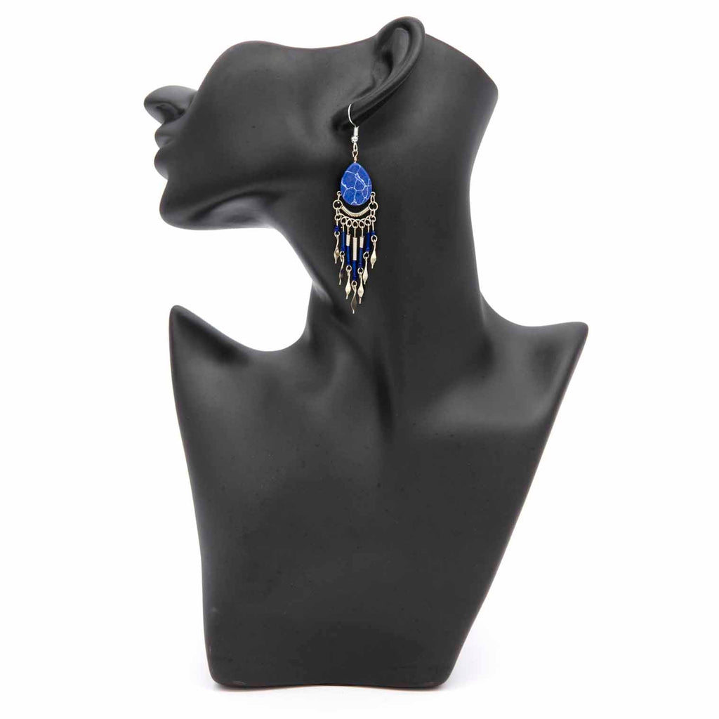 Beaded Drop Earrings-Earrings-Siesta Crafts