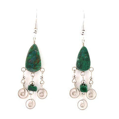 Spiral Drop Earrings-Earrings-Siesta Crafts