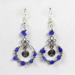 Spiral Stone Earrings-Earrings-Siesta Crafts