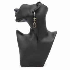 Stone Drop Curls Earrings-Earrings-Siesta Crafts
