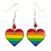 Rainbow Heart Earrings-Earrings-Siesta Crafts