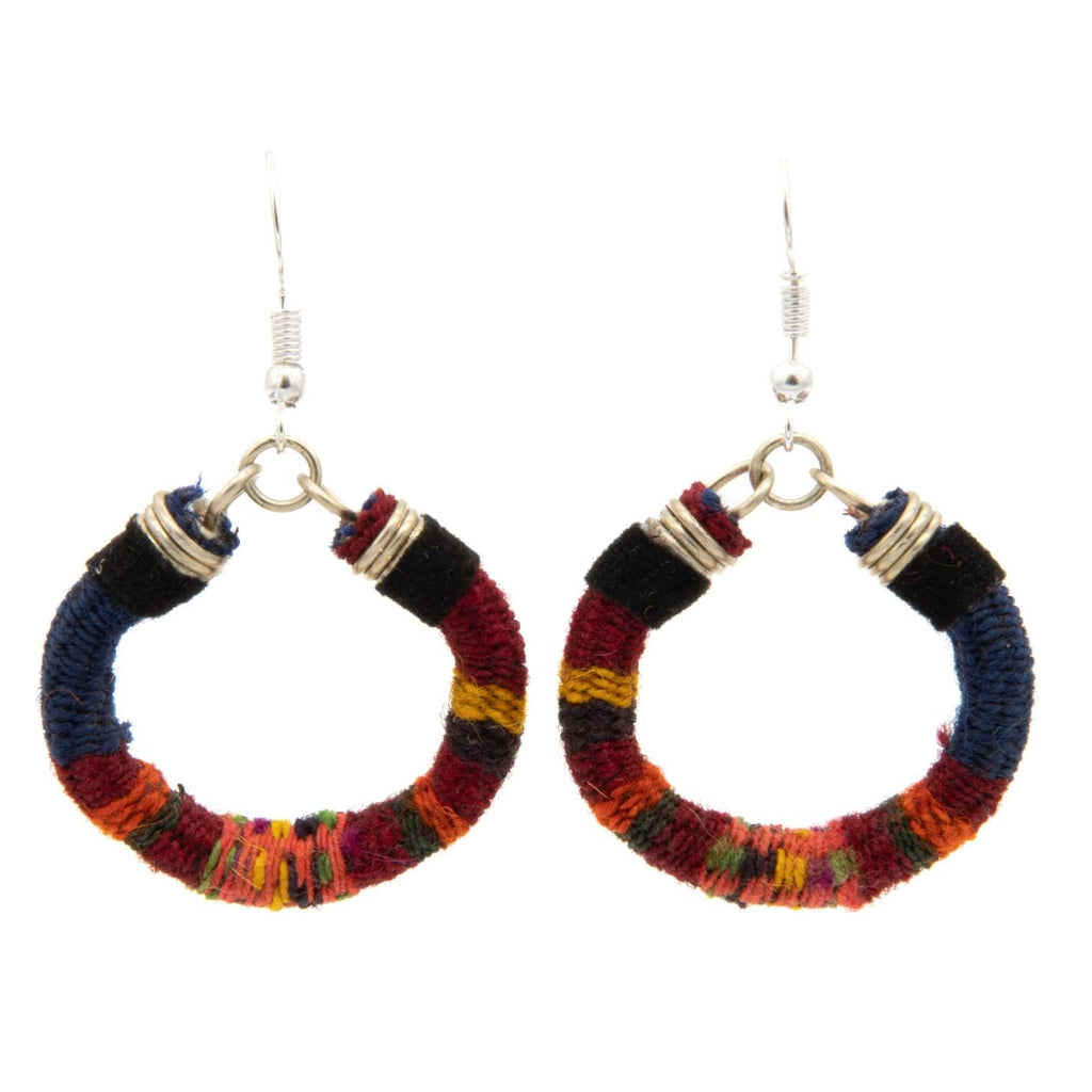 Vintage Manta Circle Earrings-Earrings-Siesta Crafts