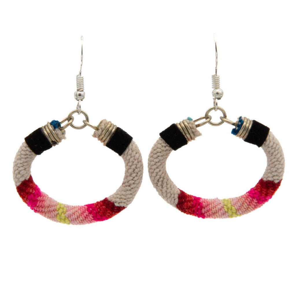 Vintage Manta Circle Earrings-Earrings-Siesta Crafts