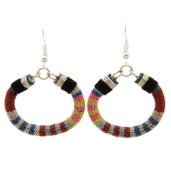 Vintage Manta Circle Earrings-Earrings-Siesta Crafts