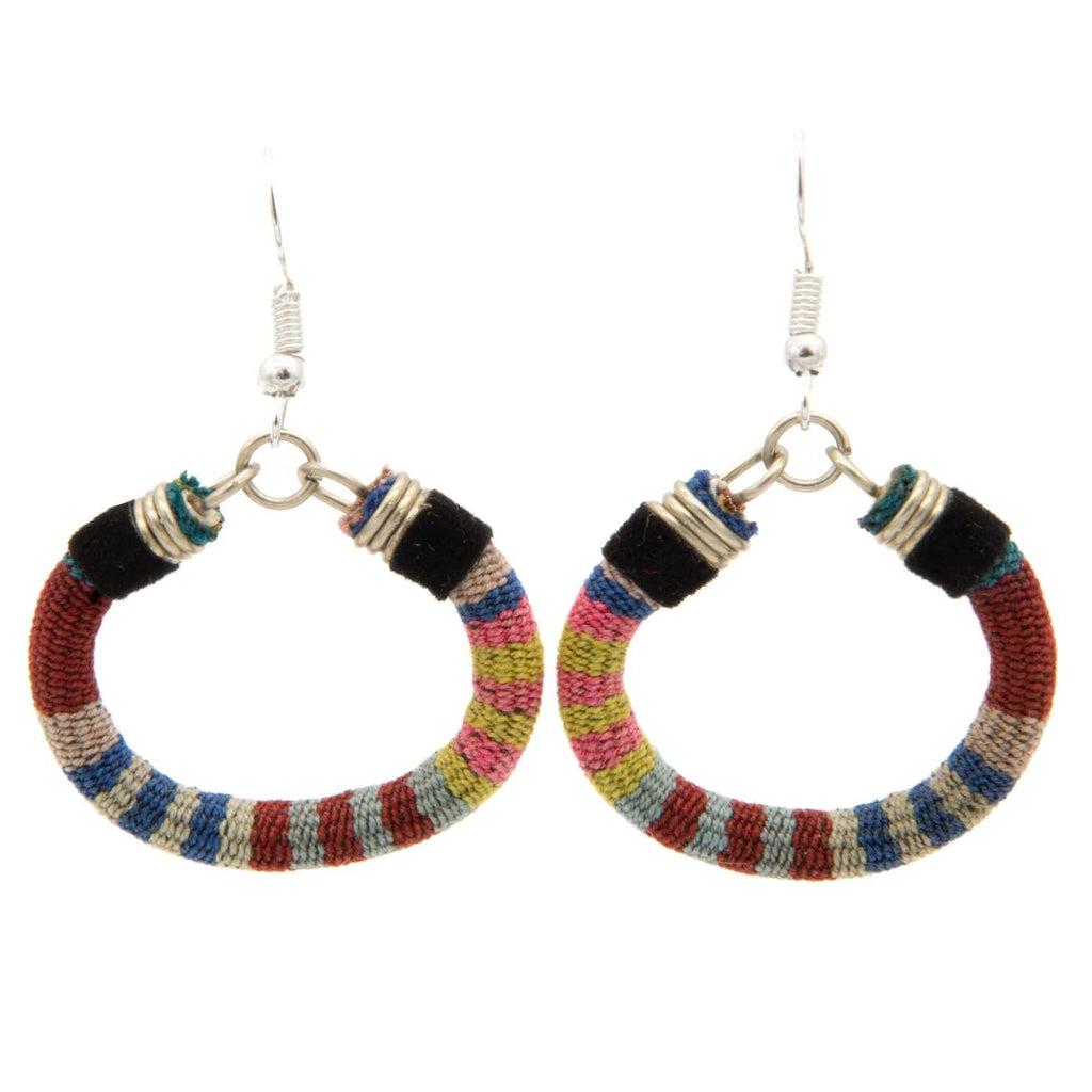Vintage Manta Circle Earrings-Earrings-Siesta Crafts