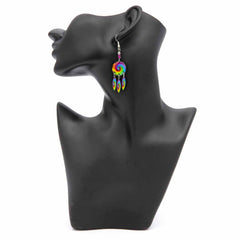 Rainbow Spiral Earrings-Earrings-Siesta Crafts