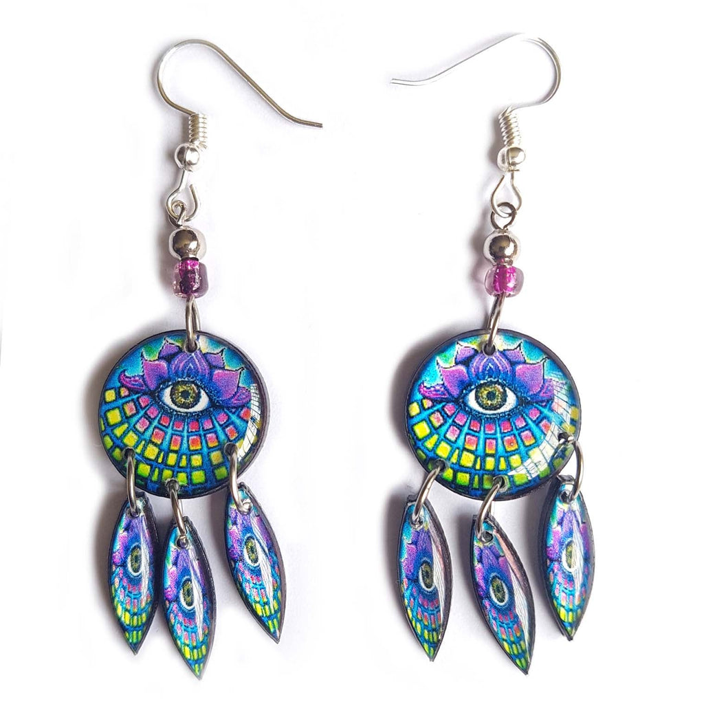 Third Eye Earrings-Earrings-Siesta Crafts