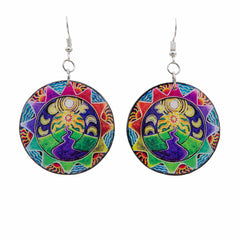 Sun Scene Earrings-Earrings-Siesta Crafts
