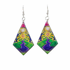 Sun Scene Earrings-Earrings-Siesta Crafts