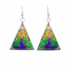 Sun Scene Earrings-Earrings-Siesta Crafts