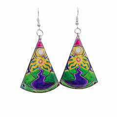 Sun Scene Earrings-Earrings-Siesta Crafts