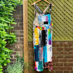Patchwork Dungarees-Dungarees & Jumpsuits-Siesta Crafts