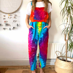 Rainbow Dungarees-Dungarees & Jumpsuits-Siesta Crafts