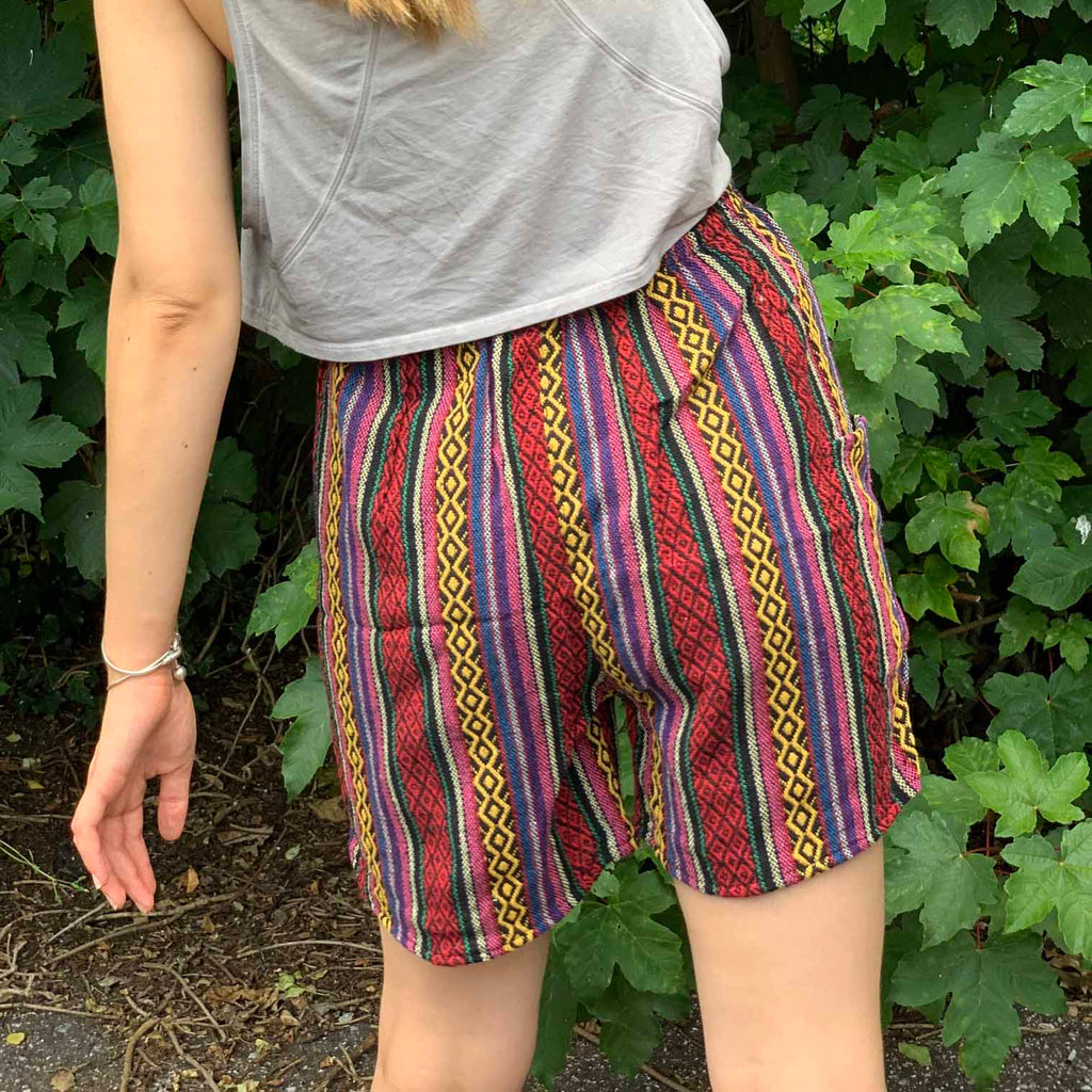 Thai Weave Shorts-Shorts-Siesta Crafts