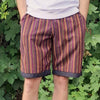 Stripe and Trim Shorts-Shorts-Siesta Crafts