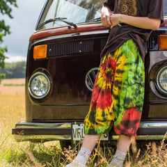 Tie Dye Ali Baba Short Trousers-Trousers-Siesta Crafts
