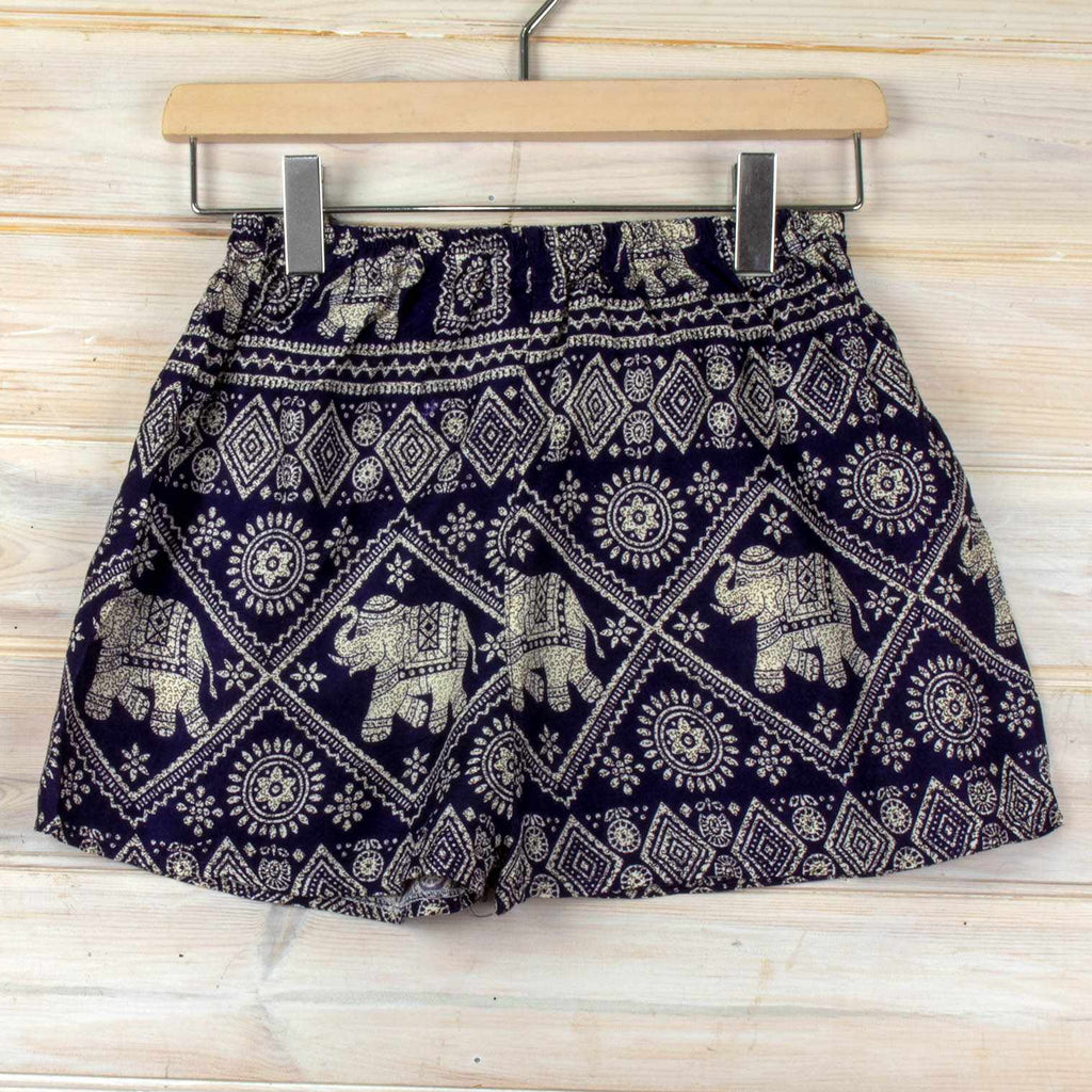 Thai Elephant Ladies Shorts-Shorts-Siesta Crafts