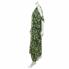 Jungle Print Split Sleeve Kaftan-Tops-Siesta Crafts