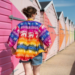 Rainbow Elephant Shrug-Tops-Siesta Crafts