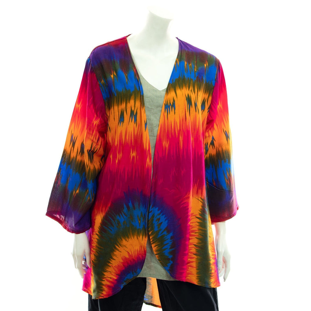Swirl Tie Dye Shrug-Tops-Siesta Crafts