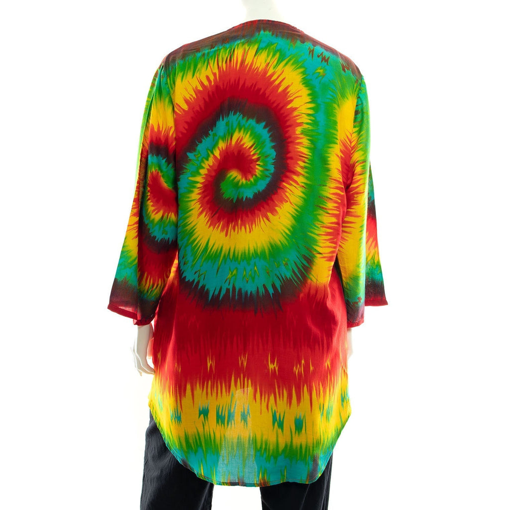 Swirl Tie Dye Shrug-Tops-Siesta Crafts