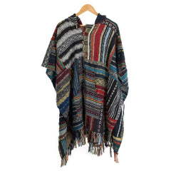 Long Patch Poncho-Coats, Jackets & Ponchos-Siesta Crafts