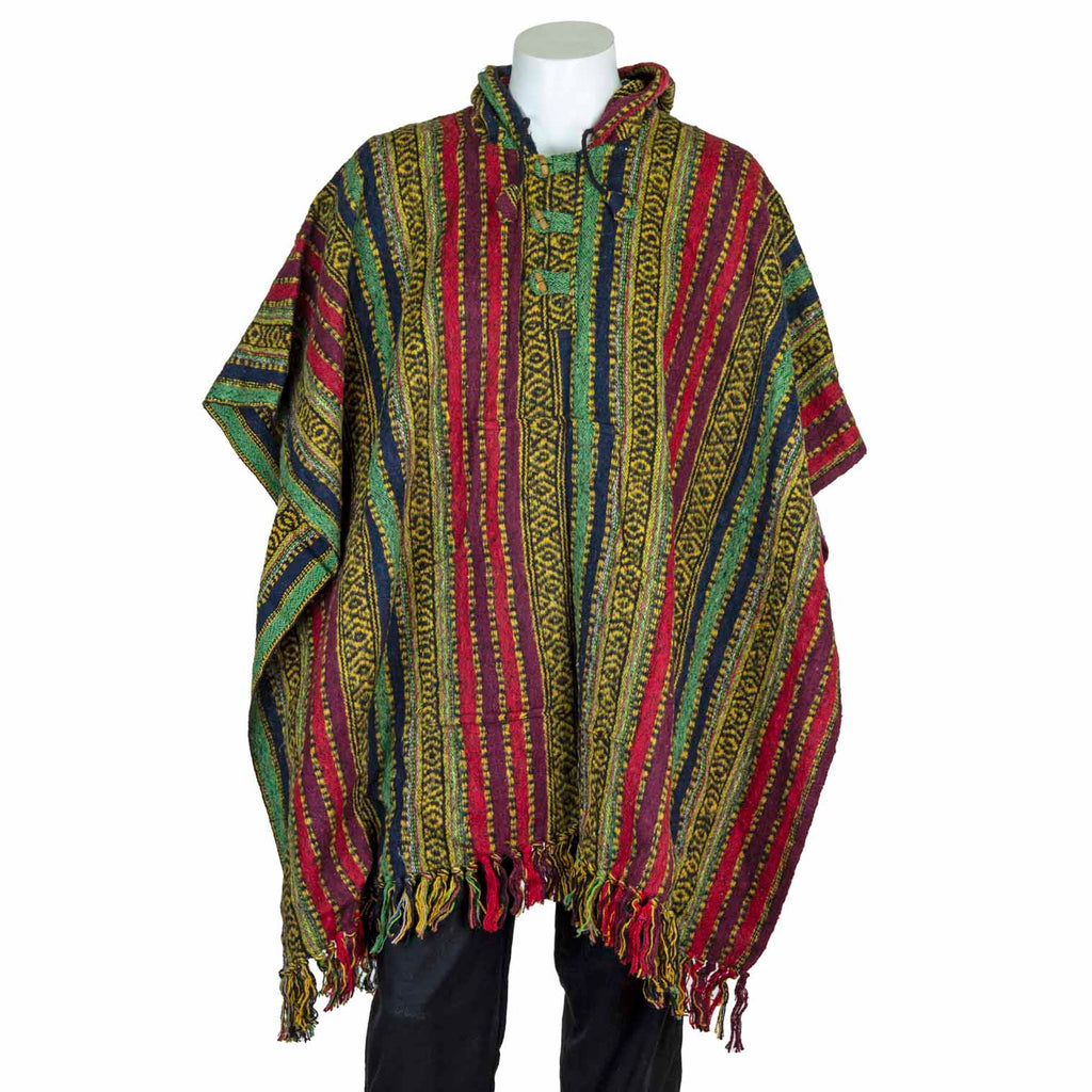 Cotton Poncho-Coats, Jackets & Ponchos-Siesta Crafts