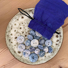 Bag of 50 Peruvian Glazed Buttons-Beads & Buttons-Siesta Crafts