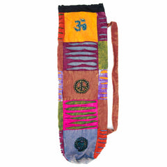 Ripped Cotton Yoga Mat Bag-Bags & Purses-Siesta Crafts