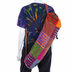 Ripped Cotton Yoga Mat Bag-Bags & Purses-Siesta Crafts