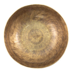 Etched Healing Singing Bowl-Singing Bowls-Siesta Crafts