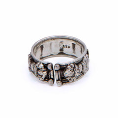 Nepalese Silver Om Ring-Rings-Siesta Crafts