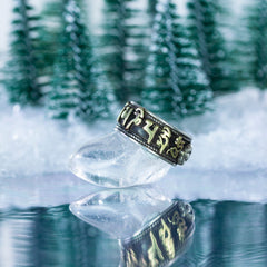Nepalese Silver Om Ring-Rings-Siesta Crafts
