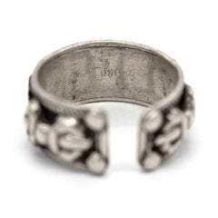 Nepalese Silver Om Ring-Rings-Siesta Crafts