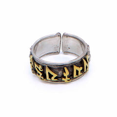 Nepalese Silver Om Ring-Rings-Siesta Crafts