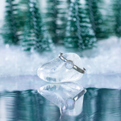 Moonstone Nepalese Silver Ring-Rings-Siesta Crafts