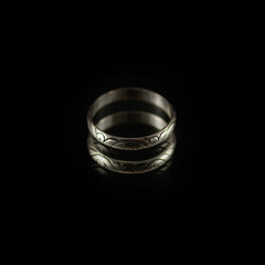 Carved Nepalese Silver Ring-Rings-Siesta Crafts