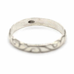 Carved Nepalese Silver Ring-Rings-Siesta Crafts