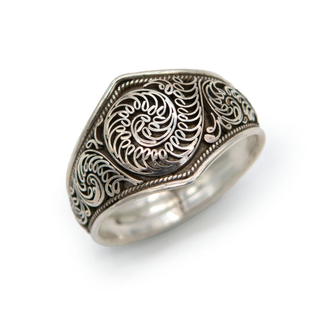 Filigree Nepalese Silver Ring-Rings-Siesta Crafts