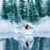 Garnet Stone Nepalese Silver Ring-Rings-Siesta Crafts