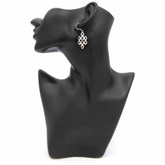 Endless Knot Cage Silver Earrings-Earrings-Siesta Crafts