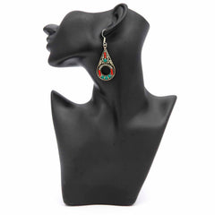 Metal Oval Earrings-Earrings-Siesta Crafts