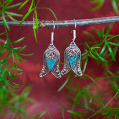 Metal Tails Earrings-Earrings-Siesta Crafts