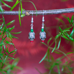 Nepalese Buddha Earrings-Earrings-Siesta Crafts