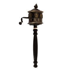 Antique Copper Prayer Wheel No.280-Buddhism-Siesta Crafts