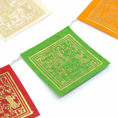 Long Lokta Paper Prayer Flags - Small-Buddhism-Siesta Crafts