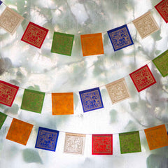 Long Lokta Paper Prayer Flags - Small-Buddhism-Siesta Crafts