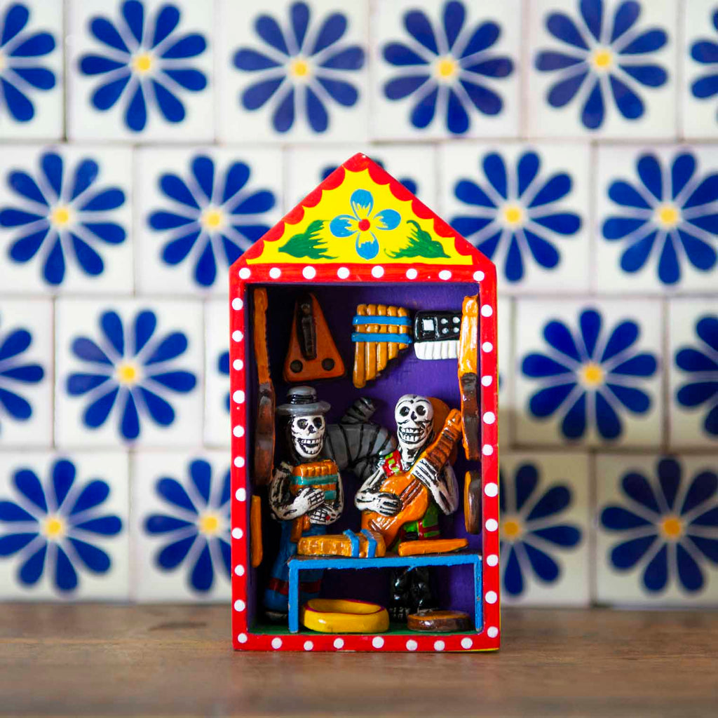 Music Shop Retablo-Home Décor-Siesta Crafts