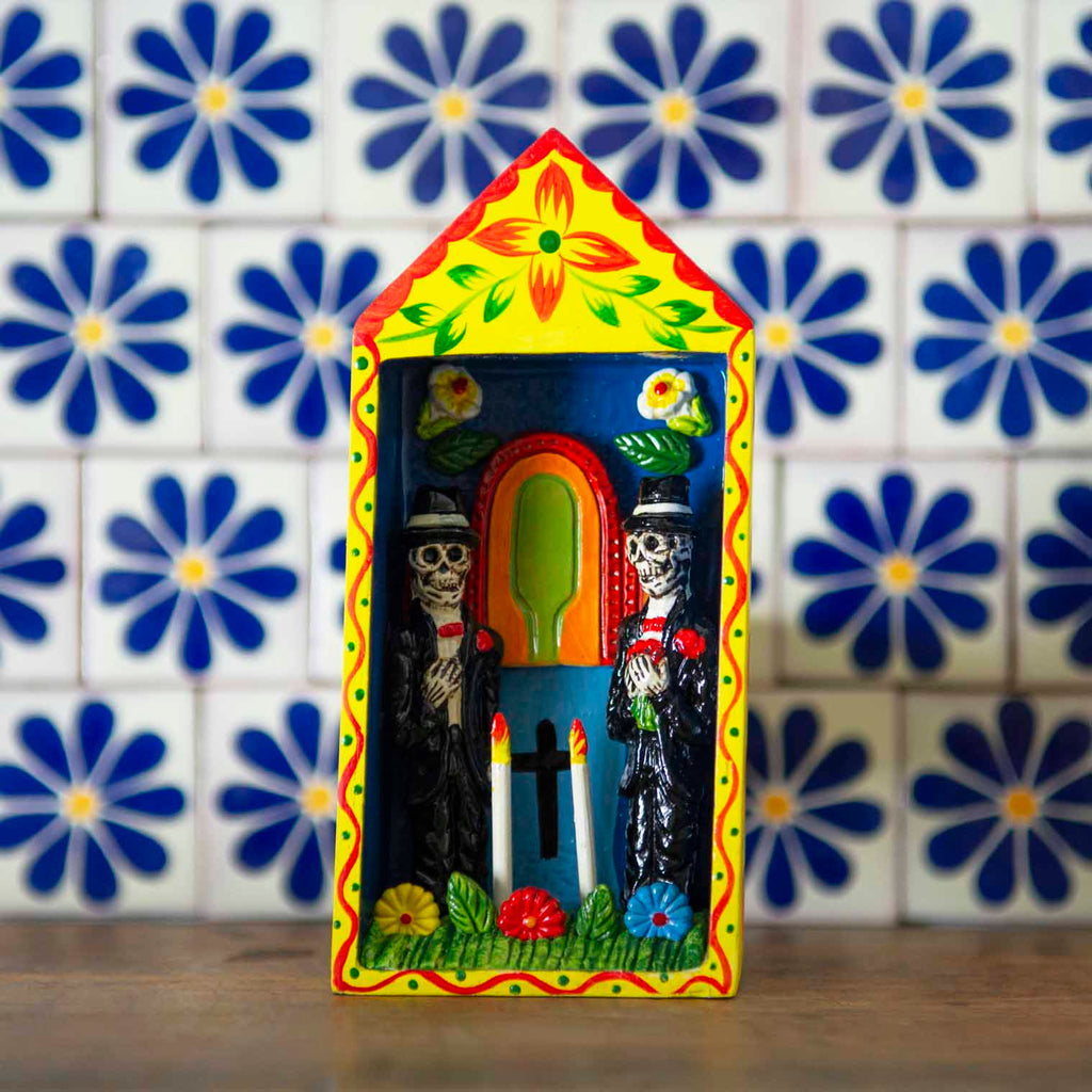 Tall Wedding Retablo - Two Grooms-Home Décor-Siesta Crafts